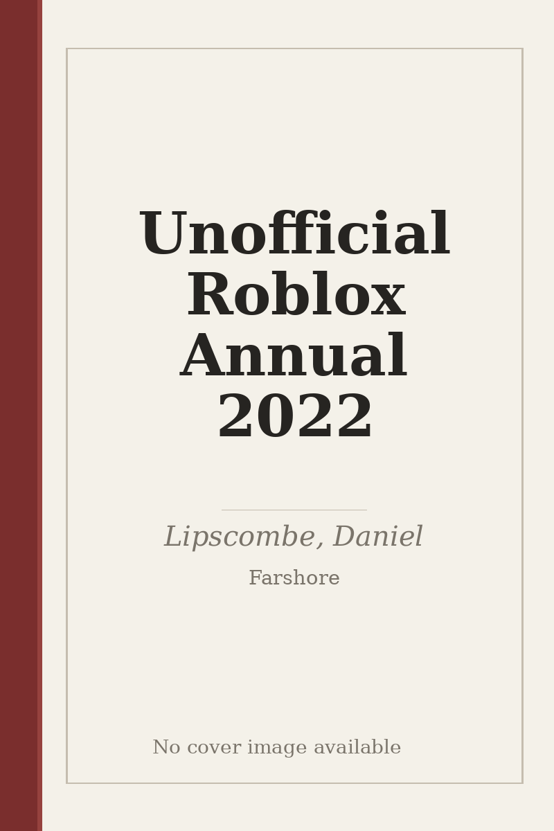 Unofficial Roblox Annual 2022 - no cover image available