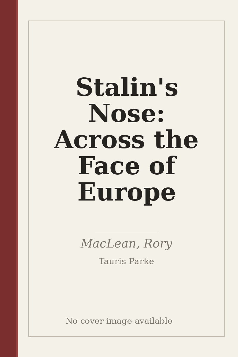 Stalin's Nose: Across the Face of Europe - no cover image available