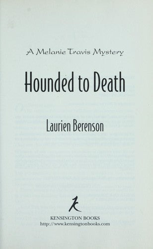 Hounded to Death (Melanie Travis Mystery)