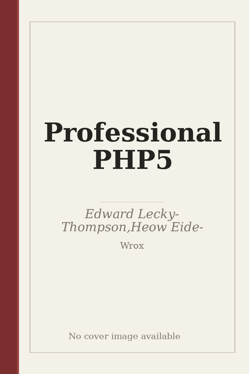Professional PHP5 - no cover image available