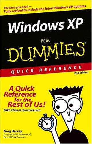 Windows XP For Dummies Quick Reference, 2nd Edition (UK Custom Ed)