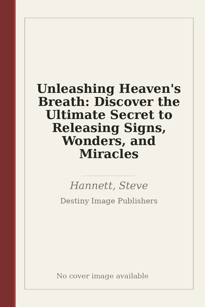 Unleashing Heaven's Breath: Discover the Ultimate Secret to Releasing Signs, Wonders, and Miracles - no cover image available
