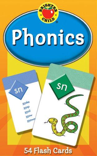 Carson Dellosa Phonics Flash Cards for Kids Ages 4-8, Sound Recognition Skills With Vowels, Consonants and Common Blends for Preschool, Kindergarten, ... 4+ (54 Cards) (Brighter Child Flash Cards)