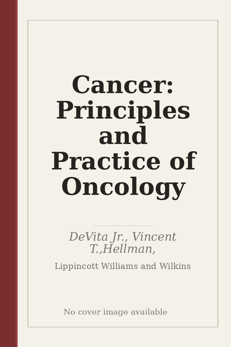 Cancer: Principles and Practice of Oncology - no cover image available
