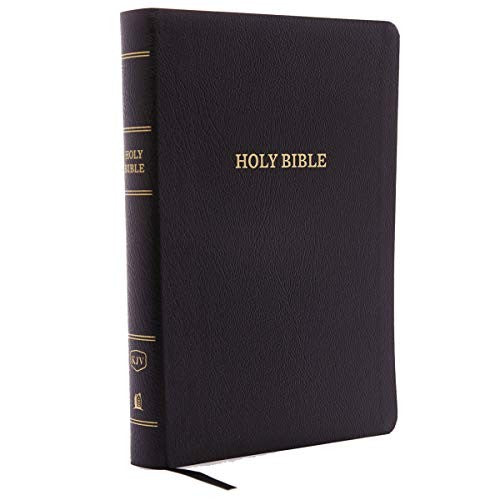 KJV Holy Bible, Giant Print with 53,000 Cross References, Black Bonded Leather, Red Letter, Comfort Print (Thumb Indexed): King James Version: Holy Bible, King James Version