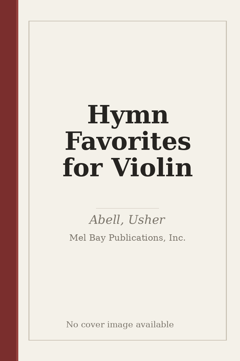 Hymn Favorites for Violin - no cover image available