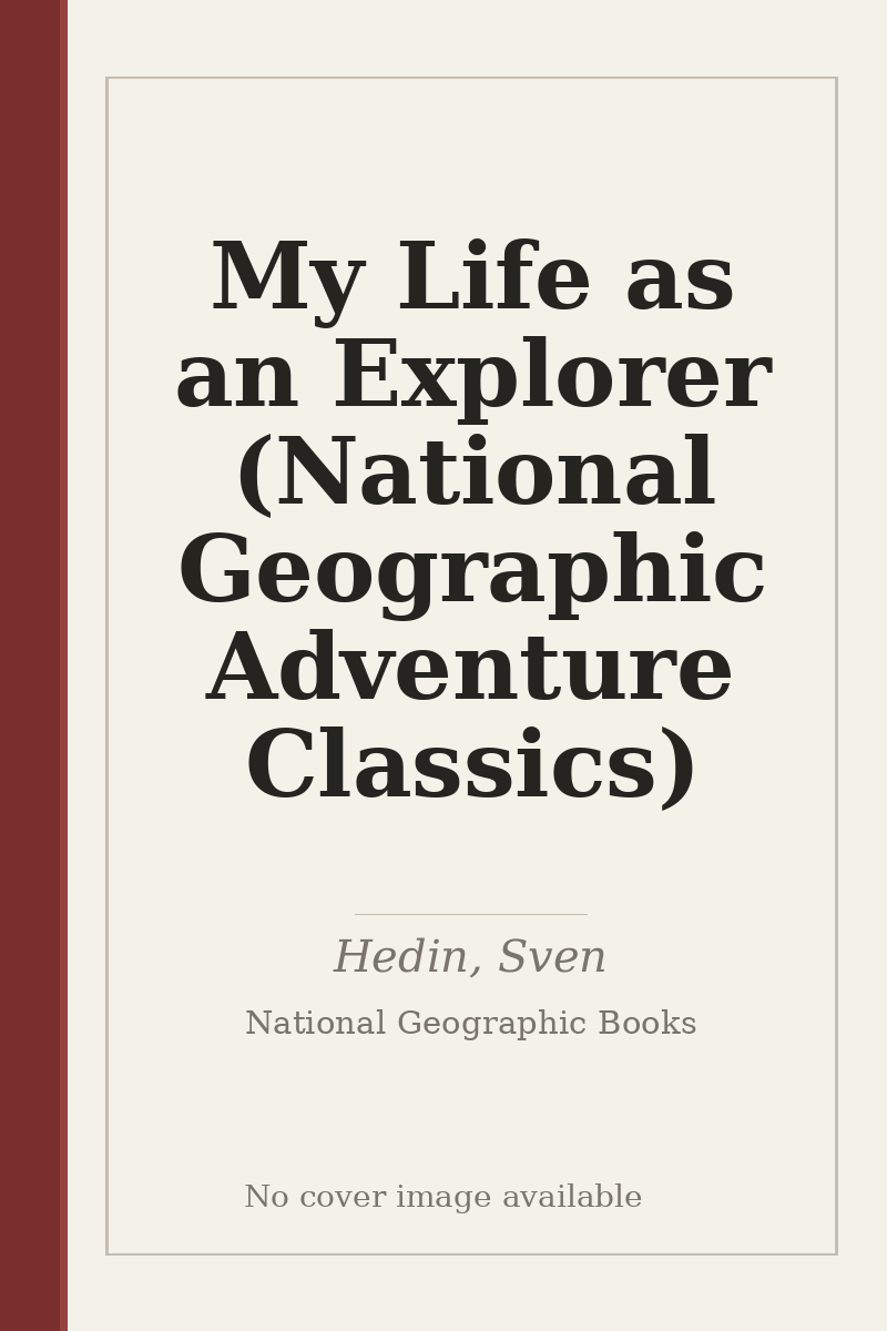 My Life as an Explorer (National Geographic Adventure Classics) - no cover image available