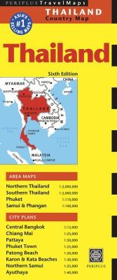Thailand Travel Map Seventh Edition (Periplus Maps)