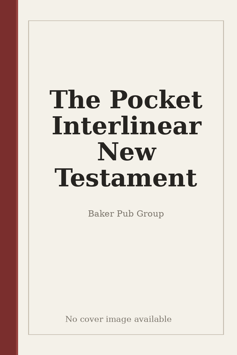 The Pocket Interlinear New Testament - no cover image available