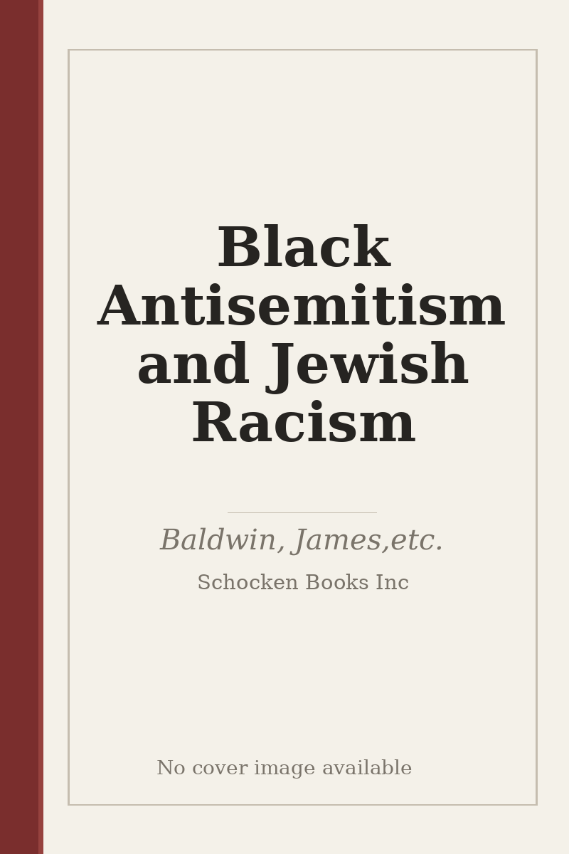 Black Antisemitism and Jewish Racism - no cover image available