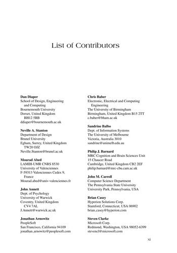 The Handbook of Task Analysis for Human-Computer Interaction