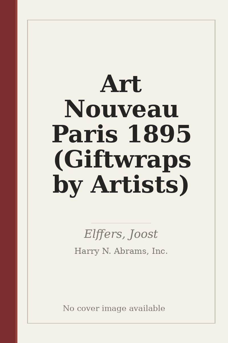 Art Nouveau Paris 1895 (Giftwraps by Artists) - no cover image available