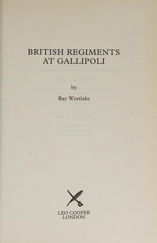 British Regiments at Gallipoli