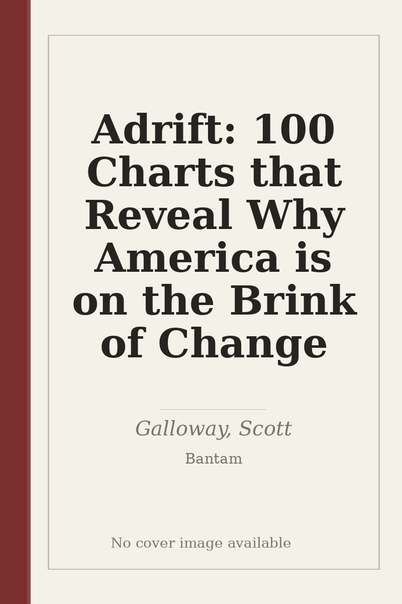 Adrift: 100 Charts that Reveal Why America is on the Brink of Change - no cover image available