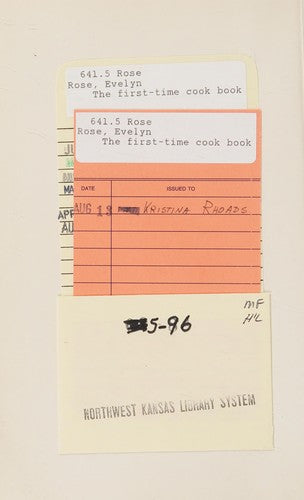 The First-time Cook Book