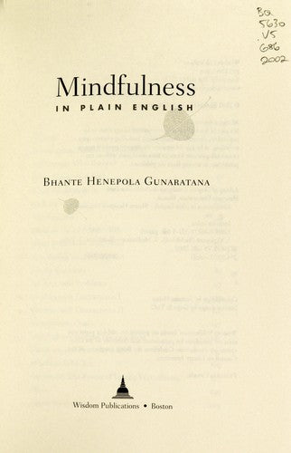Mindfulness in Plain English