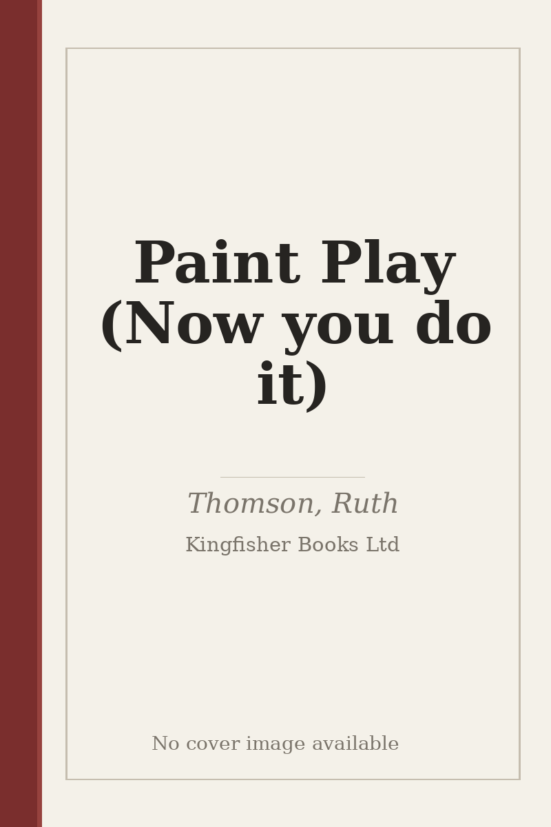 Paint Play (Now you do it) - no cover image available