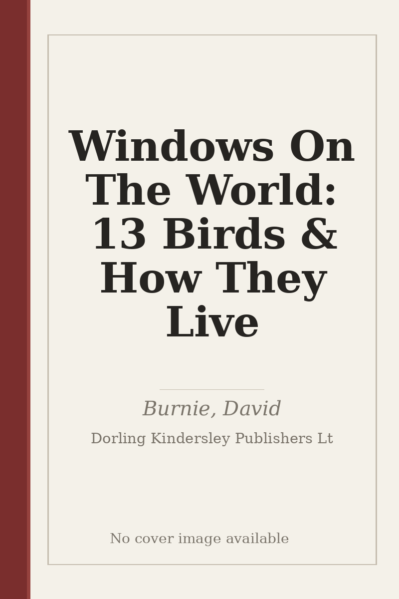 Windows On The World: 13 Birds & How They Live - no cover image available