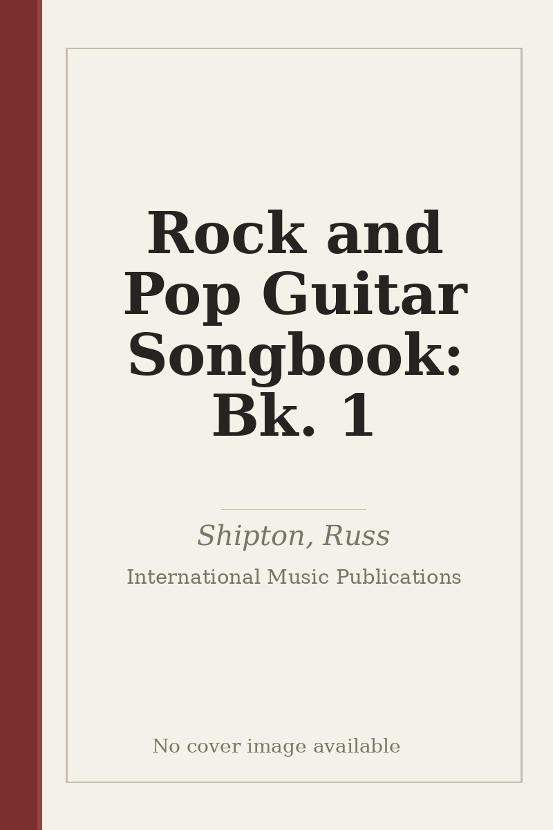 Rock and Pop Guitar Songbook: Bk. 1 - no cover image available