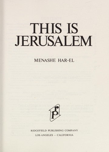 This is Jerusalem