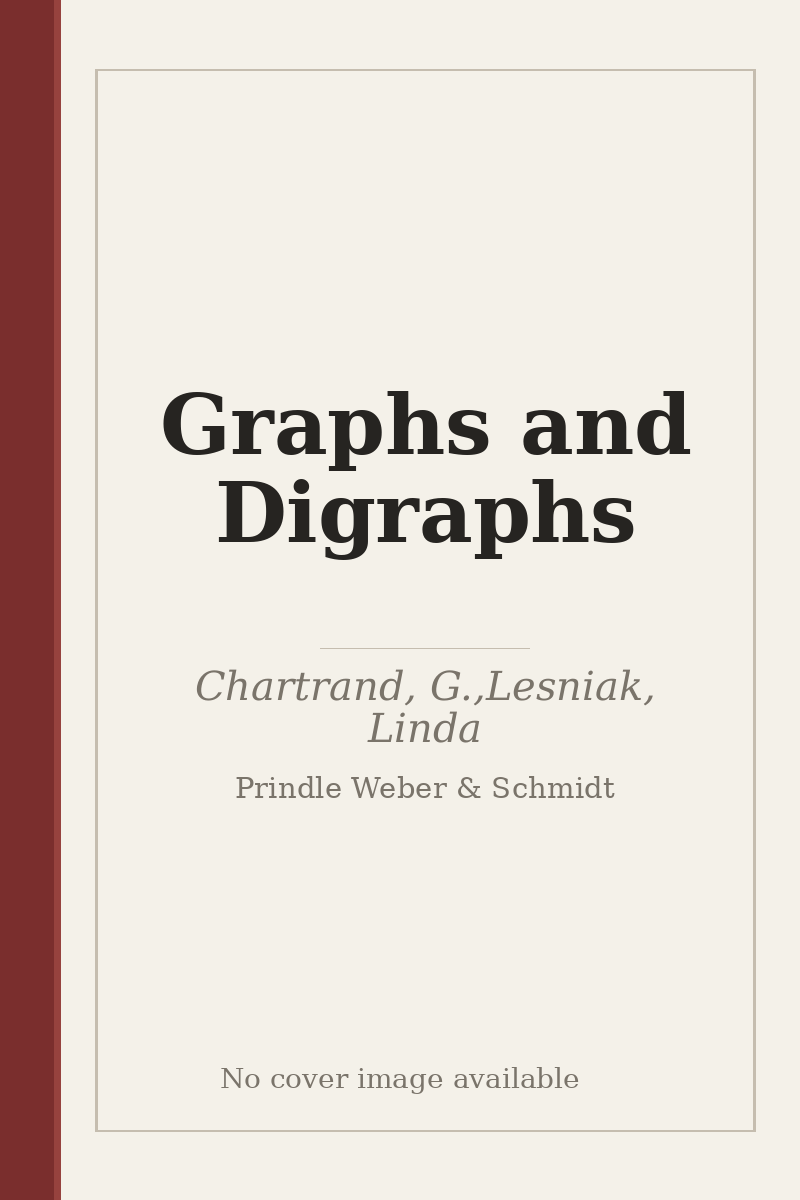 Graphs and Digraphs - no cover image available