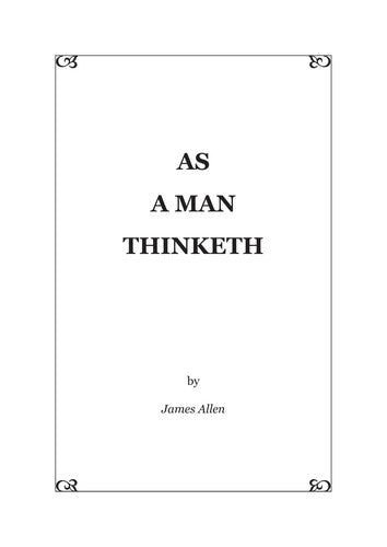 As A Man Thinketh