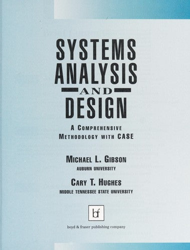Systems Analysis and Design