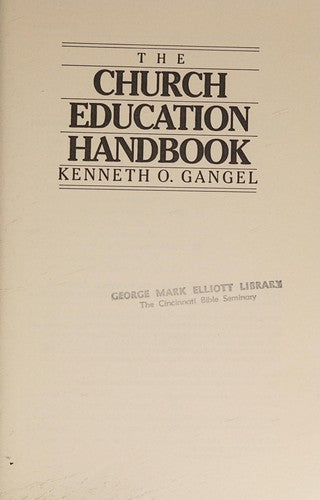 The Church Education Handbook