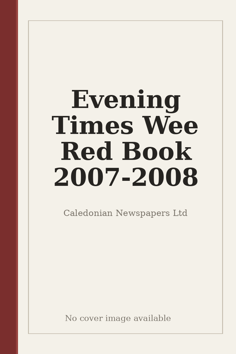 Evening Times Wee Red Book 2007-2008 - no cover image available