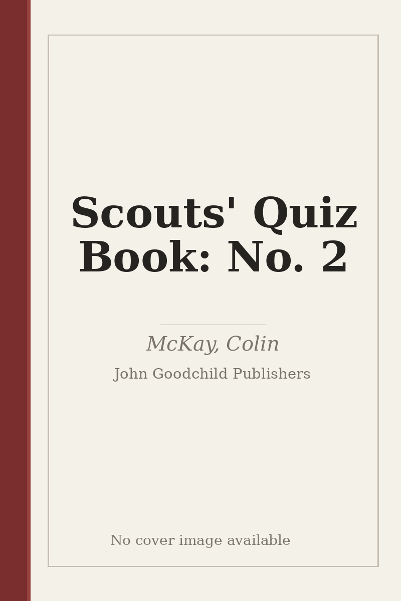 Scouts' Quiz Book: No. 2 - no cover image available