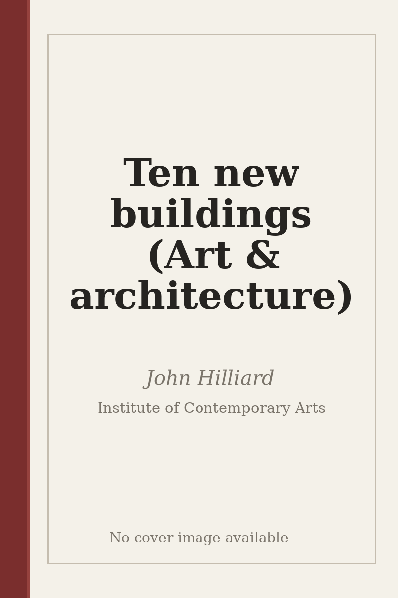 Ten new buildings (Art & architecture) - no cover image available