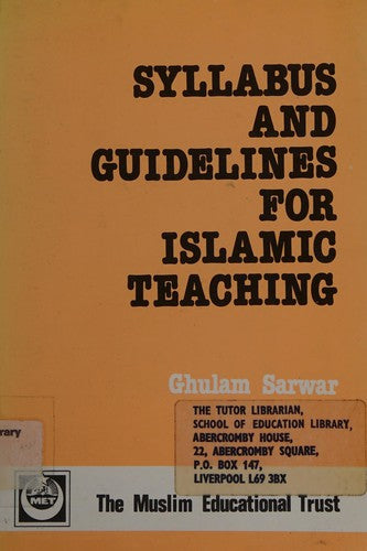 Syllabus and Guidelines for Islamic Teaching