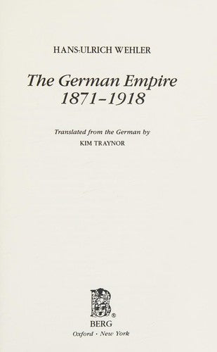 The German Empire, 1871-1918