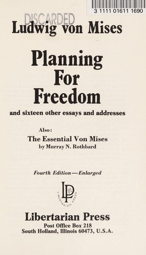 Planning for Freedom