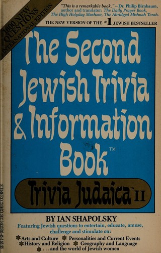 Second Jewish Trivia and Information Book