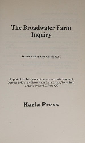 The Broadwater Farm Inquiry