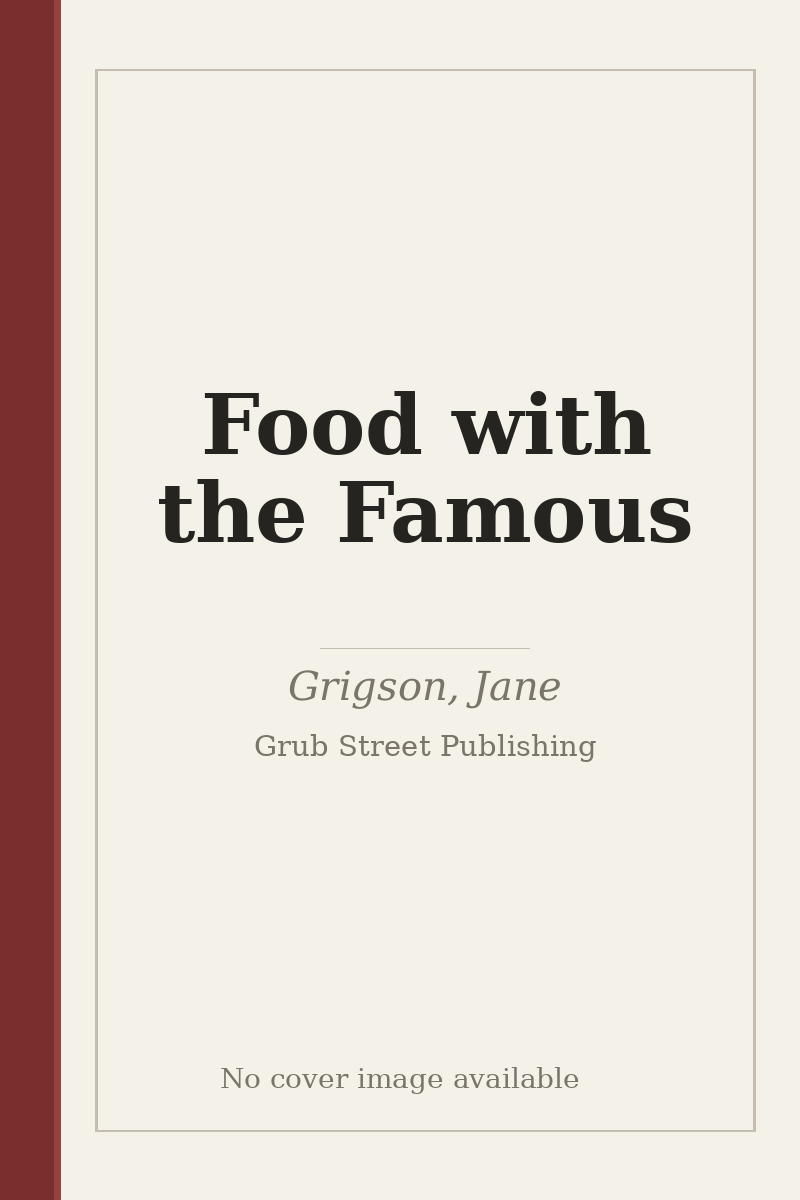 Food with the Famous - no cover image available