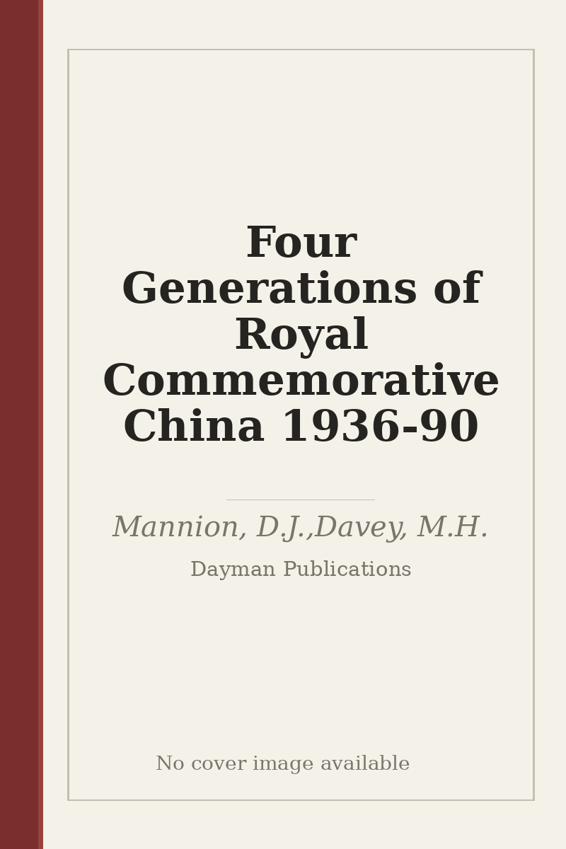 Four Generations of Royal Commemorative China 1936-90 - no cover image available