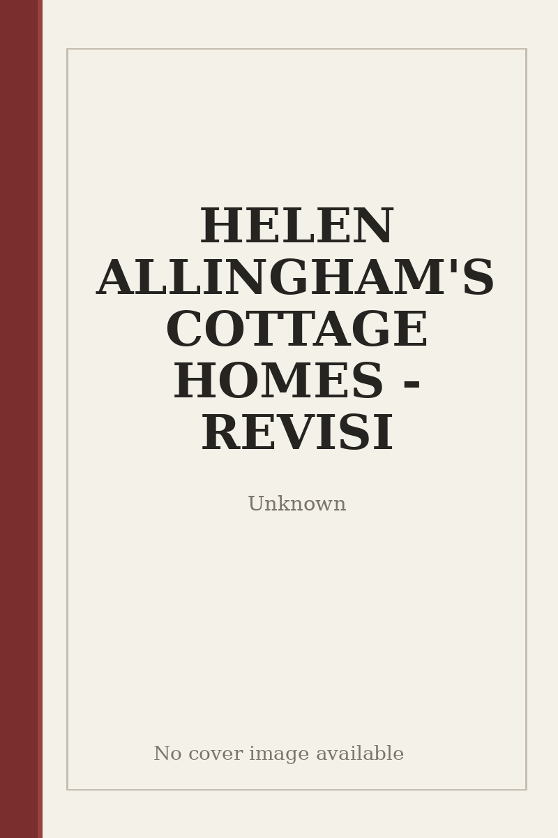 HELEN ALLINGHAM'S COTTAGE HOMES - REVISI - no cover image available