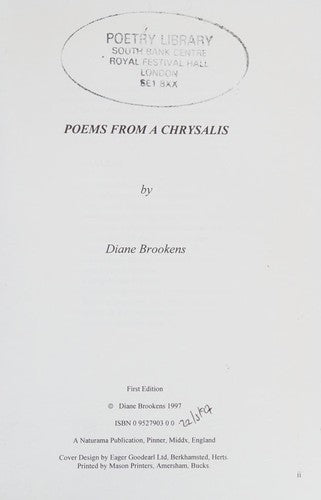 Poems from a Chrysalis