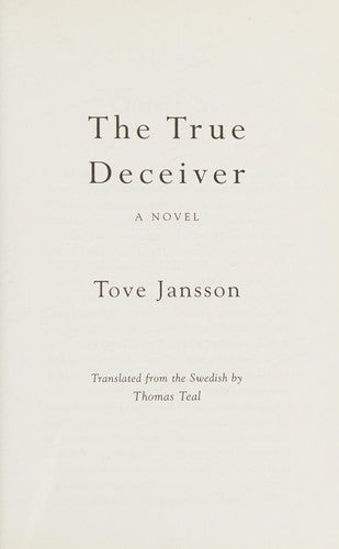 The True Deceiver: Tove Jansson