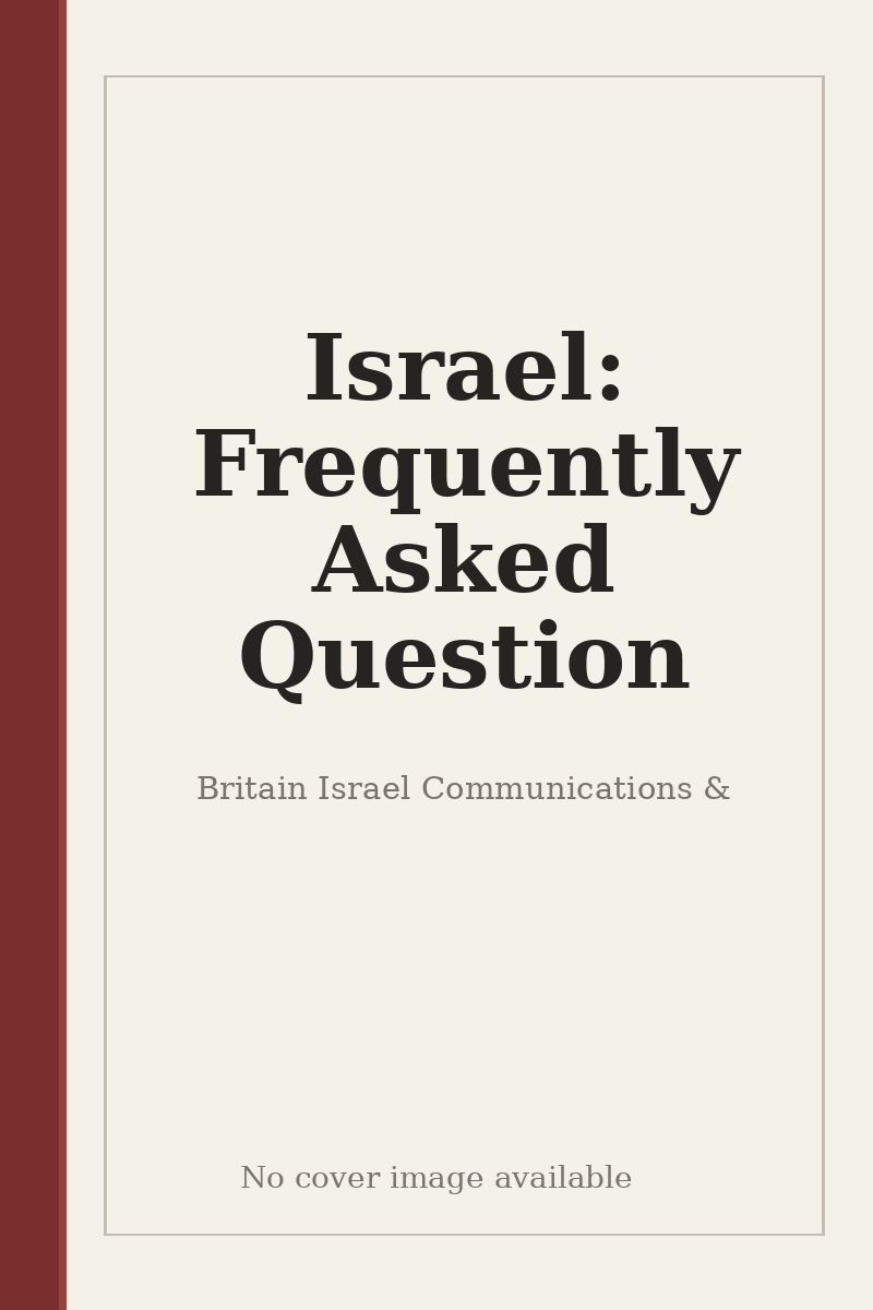 Israel: Frequently Asked Question - no cover image available