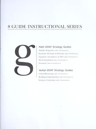 Reading Comprehension GMAT Preparation Guide: 7 (Manhattan GMAT Preparation Guides)