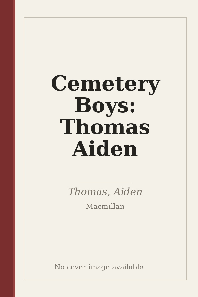 Cemetery Boys: Thomas Aiden - no cover image available