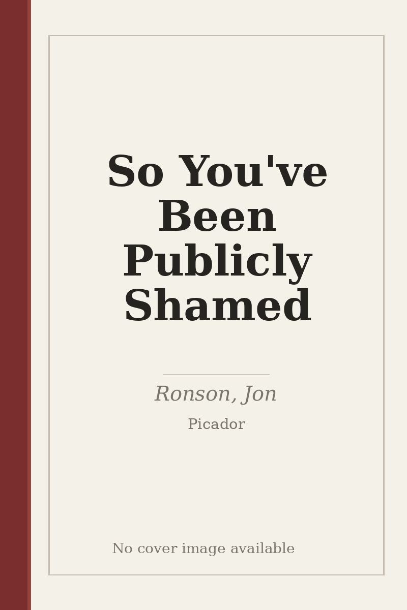 So You've Been Publicly Shamed - no cover image available