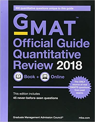 GMAT Official Guide 2018 Quantitative Review: Book + Online