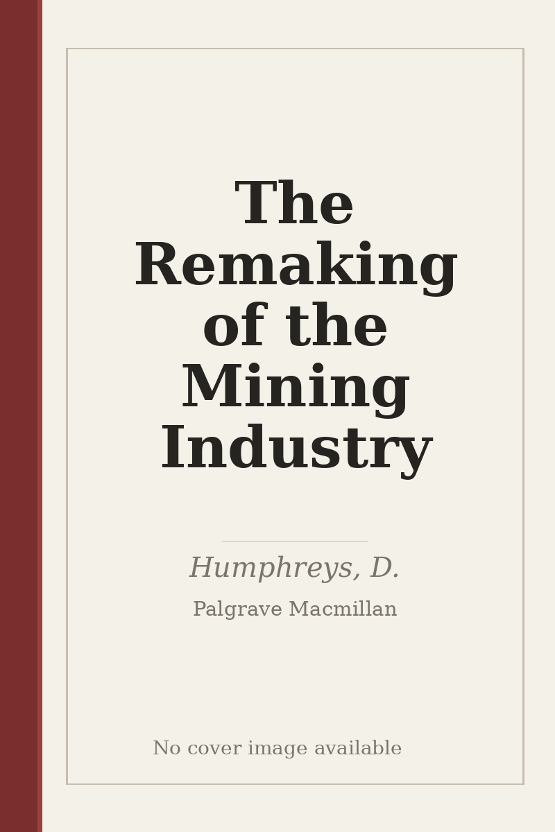The Remaking of the Mining Industry - no cover image available