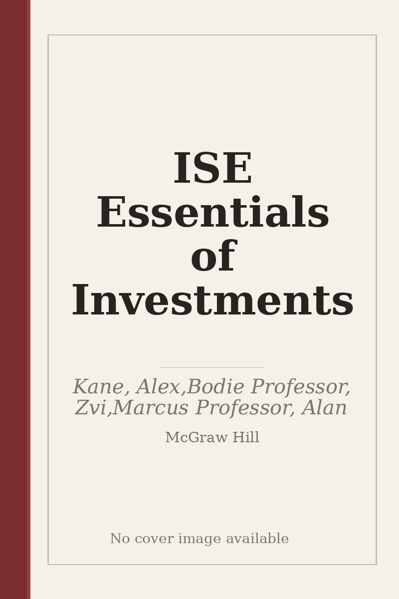 ISE Essentials of Investments - no cover image available
