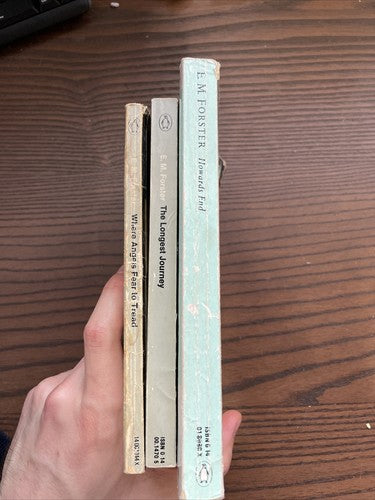 3x E M Forster Penguin Classics ORANGE Vintage Book Bundle Set