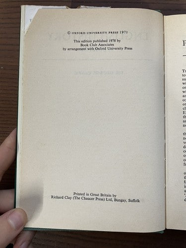English History: A Survey, Sir George Clark, Book Club Associates 1978